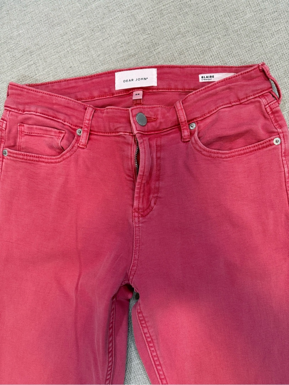 Dear John Blaire Straight-Leg Jeans in Majenta
